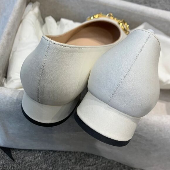 NIB Gucci Women's Ballet Flat with Horse Horsebit Shoes - Picture 3 of 6